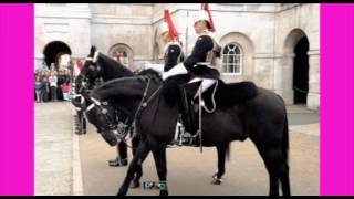 Queen&#39;s guards break formation for little boy