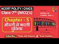 NCERT Polity Civics MCQ S CLASS 7th Chapter 5 औरतों ने बदली दुनिया