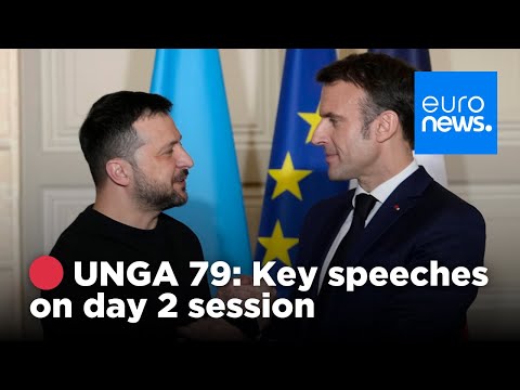 🔴 LIVE - UNGA 79: Zelenskyy and Macron speak on day 2 morning session | euronews 🇬🇧