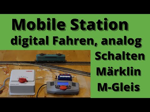 Mobile Station am Märklin M-Gleis anschließen, digital Fahren, analog Schalten