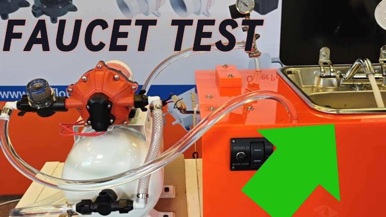 Seaflo 55 Series & Accumulator DEMO: Explanation with Faucet Test!