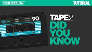 Reloop TAPE 2 digital Mixtape for DJs - Did You Know? (Tutorial)