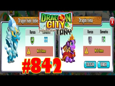Dragon City "Capítulo 842 - El Dragón Hielo Doble y Dragón Reina" por Tony