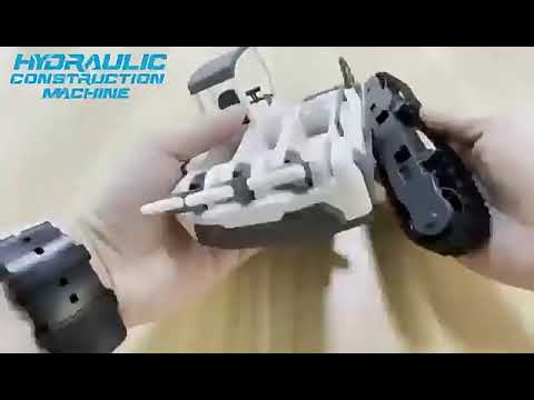 6合1液壓動力工程車GC0109 DIY液壓機械手臂工程車 STEM兒童益智組裝玩具(影片必看)