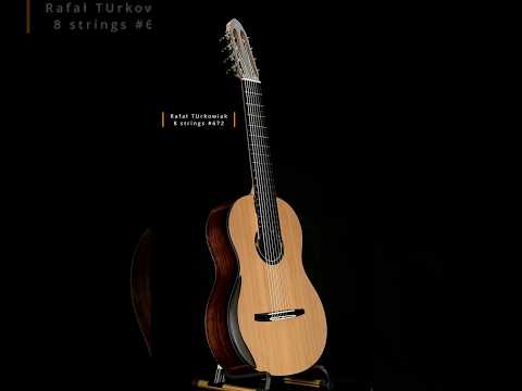 Turkowiak double-top 8 string classical guitar No 672 Opus Prime image 14