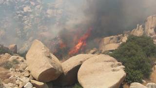 preview picture of video 'Incendio Forestal en Rumorosa B.C.'