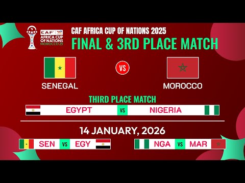 Final & 3rd place match: Match Schedule | CAF Africa Cup of Nations 2025.