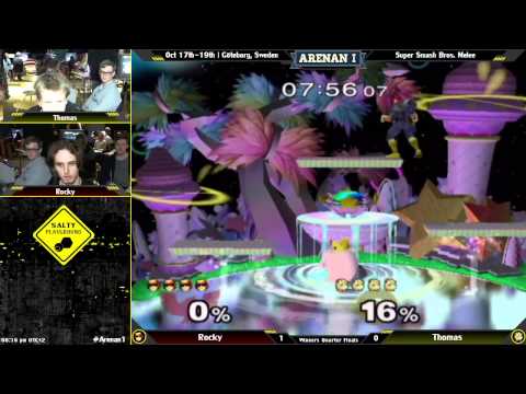 Arenan I - Rocky (C.Falcon) Vs. Thomas (Jigglypuff) - Melee Winners Quarter Final