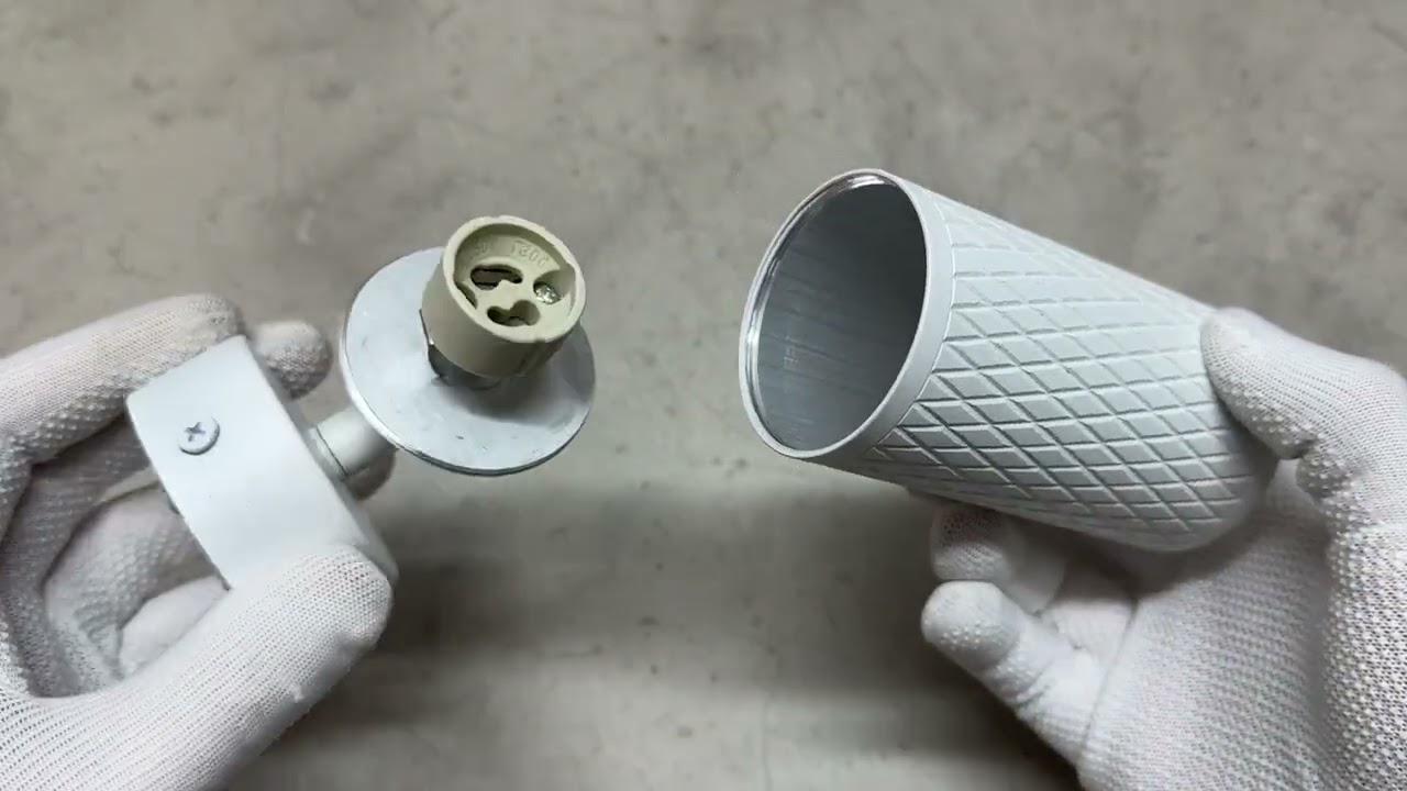 Світильник під лампу SPF02B GU10 накладний поворотний біла призма (VL-SPF02B-WP)