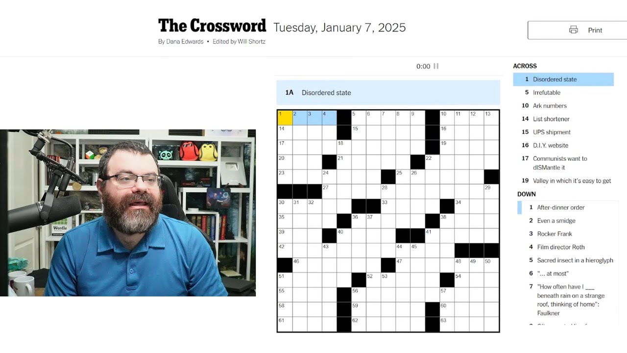 Learning Crossword Week 35 | NYT Crossword Tuesday Jan 7th, 2025