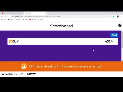 Kahoot quiz season 1,lesson 5 team mode using obs