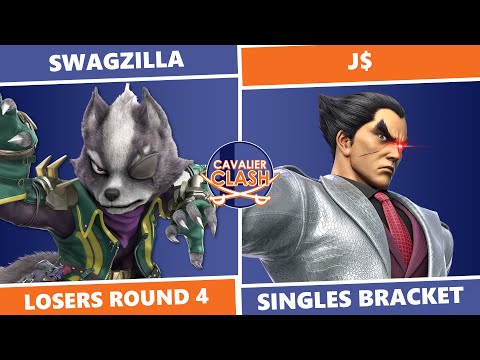 Cavalier Clash 4: Losers Round 4 - SWAGZILLA (Wolf, Incineroar) Vs J$ (Kazuya) SSBU Singles