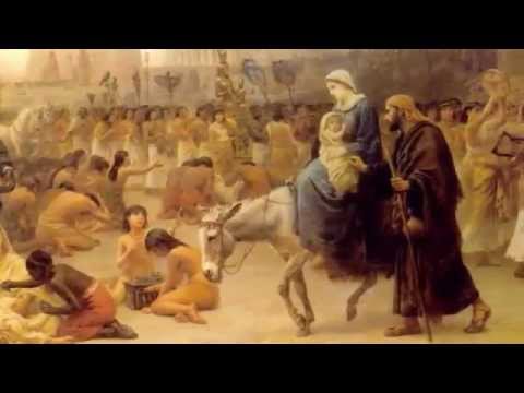 I Believe the Gospel is a Love Story - Angel guides Baby Jesus Joseph and Mary to Egypt