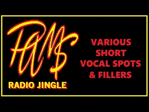PAMS RADIO JINGLE - VARIOUS SHORT VOCAL SPOTS AND FILLERS