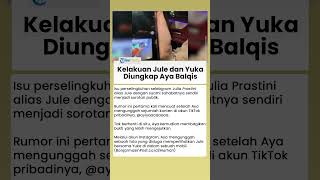 Kelakuan Jule dan Yuka di Mobil Diposting Aya Balqis, Buktikan Perselingkuhan Suami dan Sahabatnya