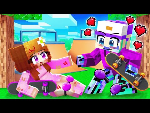 Dash and Anne Girl SKATER Love Story in Minecraft!