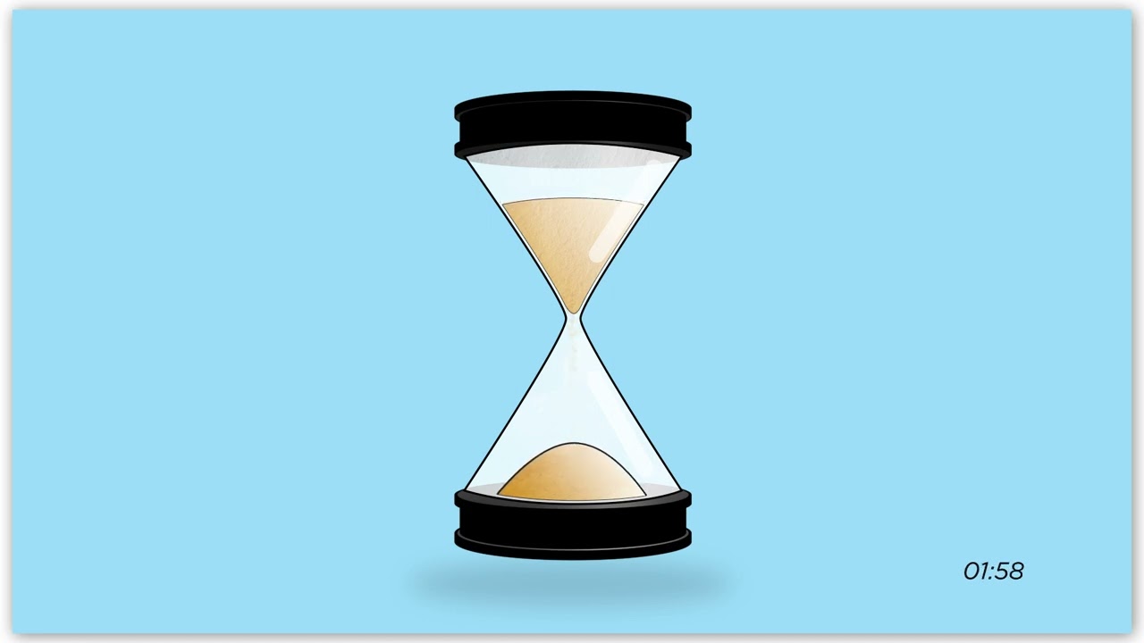3 MINUTE Simple Hourglass Timer