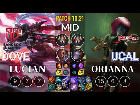 SB Dove Lucian vs KT Ucal Orianna Mid - KR Patch 10.21