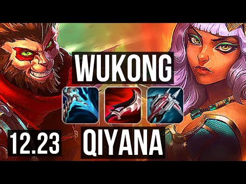 WUKONG vs QIYANA (TOP) | 3.9M mastery, 1300+ games, 6 solo kills | EUW Master | 12.23