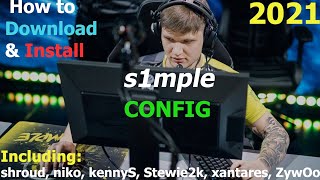 How to download and install s1mple CONFIG | CS GO 2021
