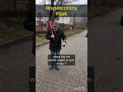 Pijak z kijem bejsbolowym #shorts