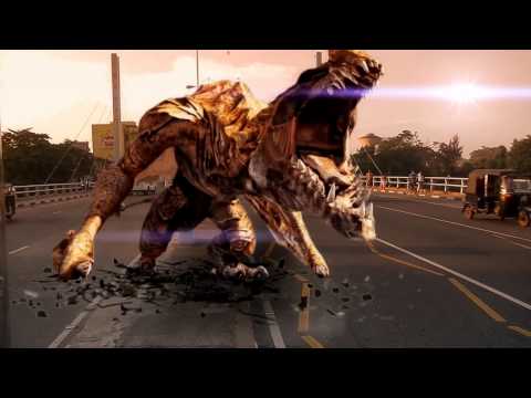 Dragon landing in matara town (vfx)