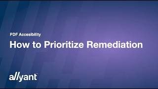 PDF Accessibility Q&A Series | Prioritization