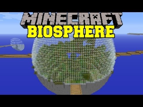 INSANE NEW MOD! Minecraft Biosphere Mod Showcase