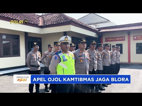 POLRES BLORA GELAR APEL KAMTIBMAS BERSAMA OJEK ONLINE BENTUK SINERGISITAS