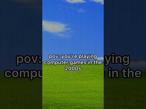 playing computer games in the 2000s #nostalgia #childhood #childhoodmemories  #2000s