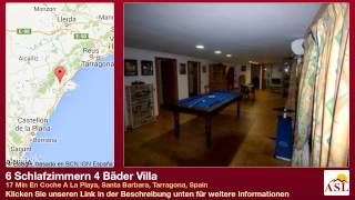 preview picture of video '6 Schlafzimmern 4 Bäder Villa zu verkaufen in 17 Min En Coche A La Playa, Santa Barbara, Tarragona'