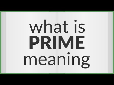 Prime | meaning of Prime
