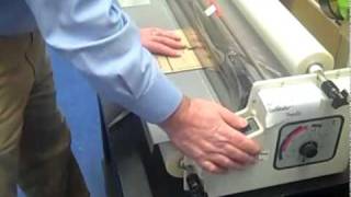 How to put film on a laminator