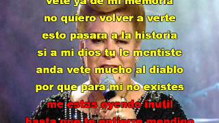 PAQUITA LA DEL BARRIO EL FRACASO DE MI AMOR con letra