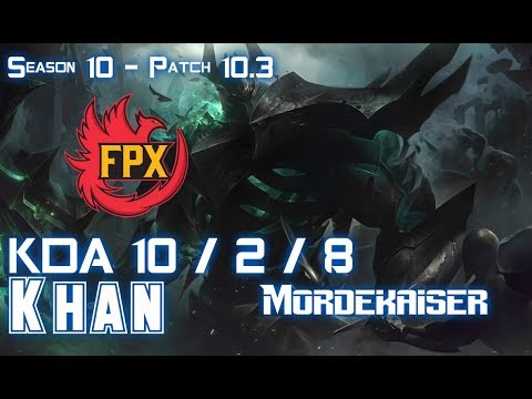 FPX Khan MORDEKAISER vs LUCIAN Top - Patch 10.3 KR Ranked