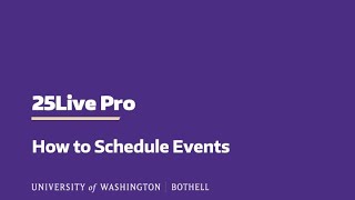 25Live Pro: Scheduling an Event