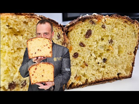 PANETTONE CLASSICO GLASSATO-Con biga a 24 ore di fermentazione-Ricetta fatta in casa spettacolare