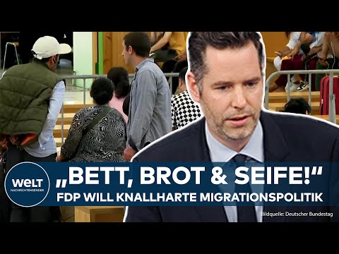 FDP WILL HARTE MIGRATIONSPOLITIK - Nur noch „Bett, Seife, Brot“ für abgelehnte Asylbewerber!
