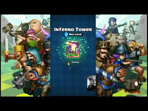 Max Inferno Tower! We Max Out 6/92 Cards! 5/8 Log Bait Deck! (Clash Royale)