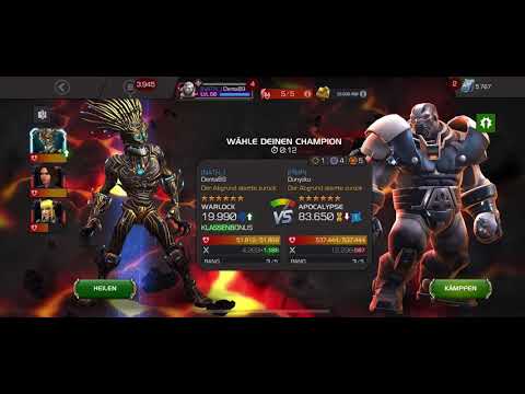 Warlock Solos Apocalypse Boss | Alliance War | Marvel Contest of Champions | MCOC