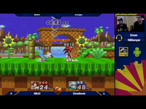 CZPM74: Cloudburst (Squirtle) vs N810 (Sonic) Winners R1