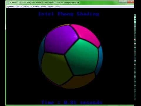 Weitek Abacus Utilities v3 - Phong Shading Demos (x87)