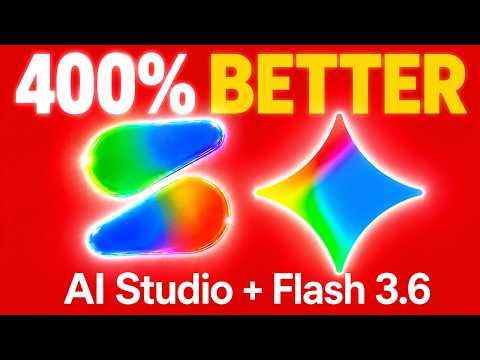 Video Thumbnail: Google AI Studio + Gemini 3.6 Flash is INSANE!