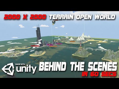 Open World Environment Build | Made with Unity | 2000x2000 Terrain | Only 60 SECS