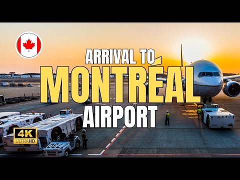 MONTREAL Airport [YUL] - Landing to Luggage Retrieval | Walking Tour | 4K UHD [2023]