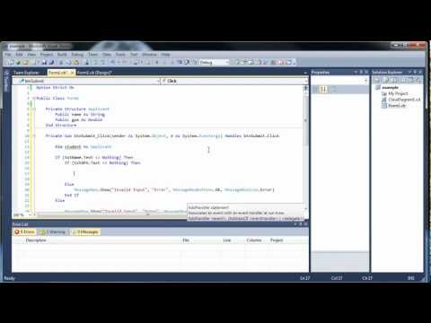 Visual Basic Tutorial 18 - Structures