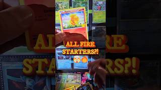 rare booster with ALL! fire starters! (no McPika though)😍🥵👁🍬