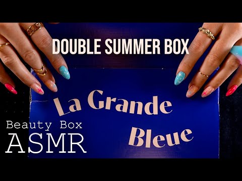 ASMR My Little Box ☀️DOUBLE SUMMER BOX☀️ (🎧 soft spoken, tapping, scratching)