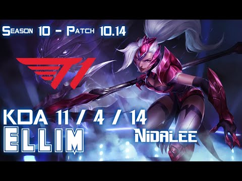 T1 Ellim NIDALEE vs NUNU Jungle - Patch 10.14 KR Ranked