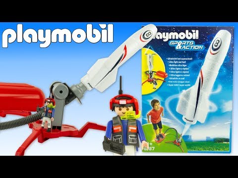 Fusée Playmobil qui vole vraiment et Plateforme de Lancement 6187 Jouet Toy Review